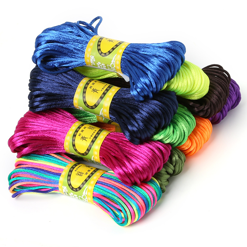 Ribbon Wired Satin - 2.5mm 20m Satin Rattail Silk Macrame