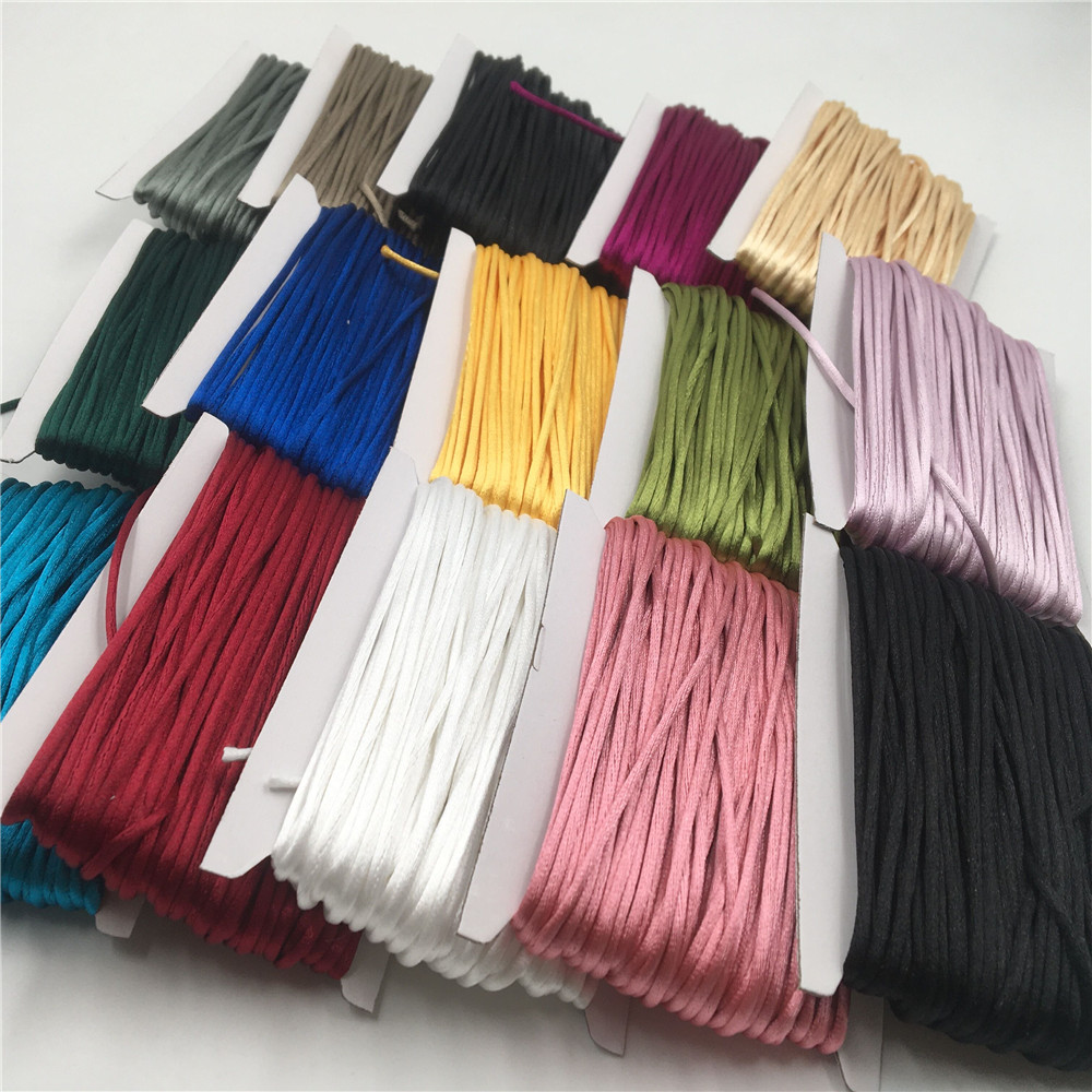 2mm Braided Macrame Silk Macra - Ribbon Wired Satin 评论和价格