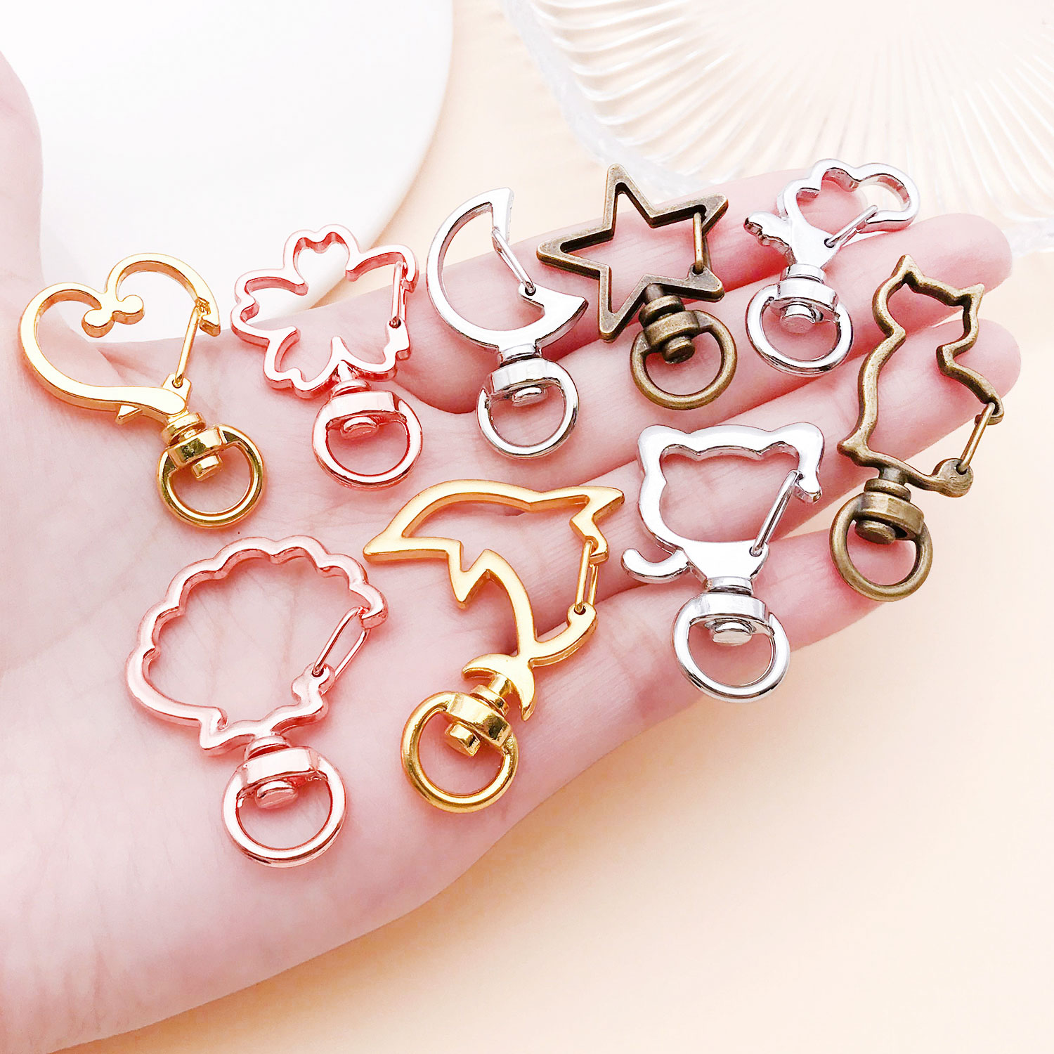 5pcs/lot Heart Star Moon Cat D - Flower Supply 评论和价格