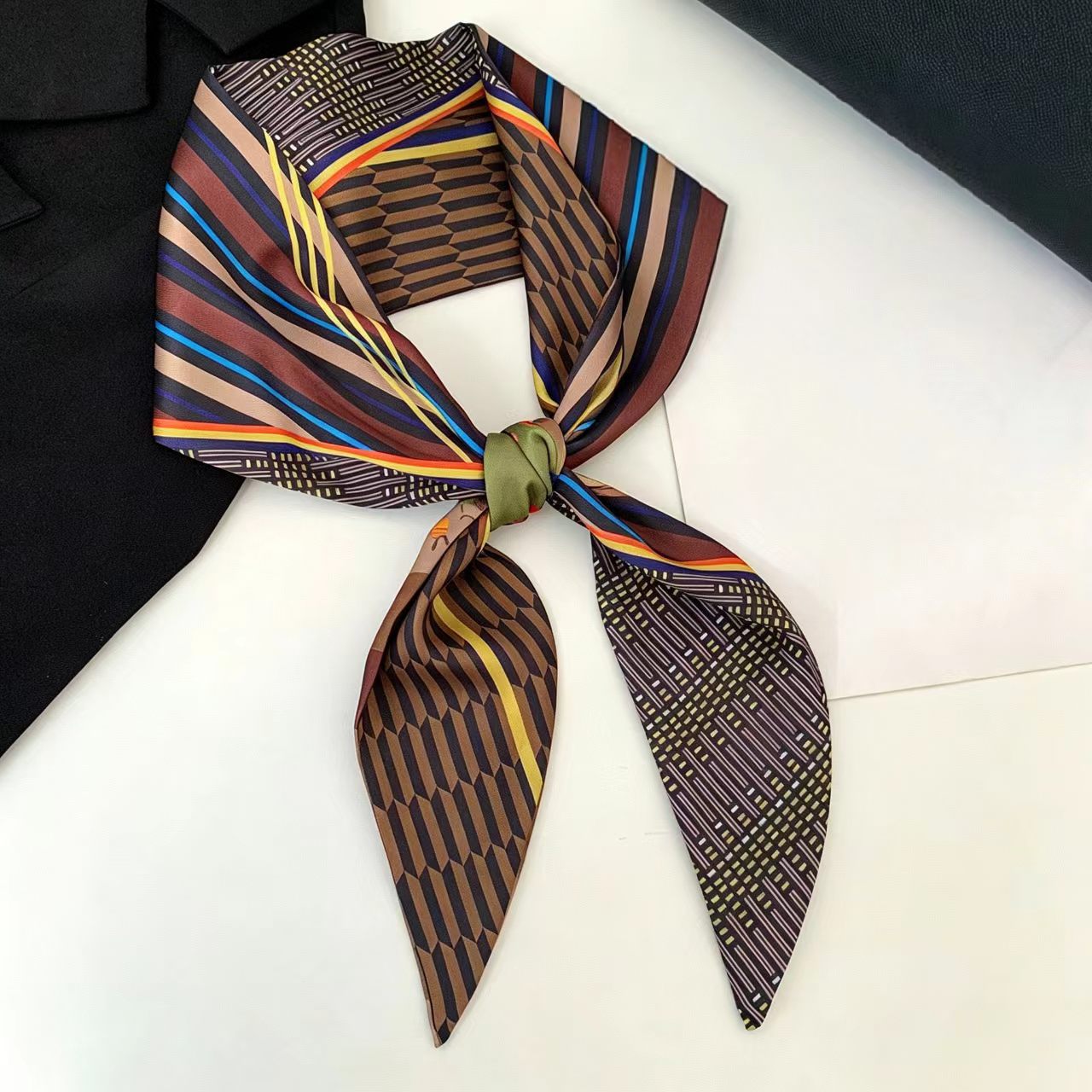 Luxury Print Long Hair Ribbon  - Ribbon Wired Satin 评论和价格