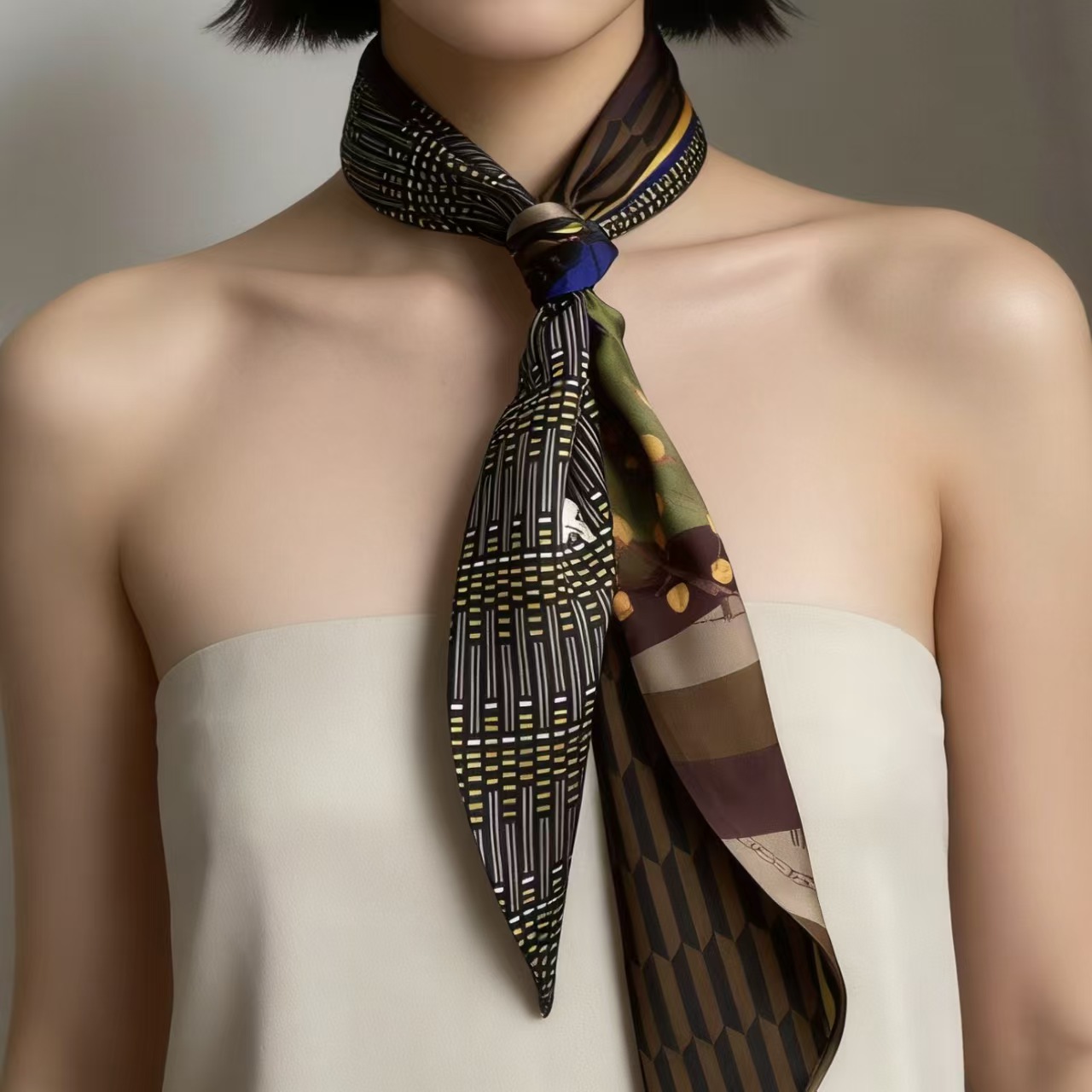 Luxury Print Long Hair Ribbon  - Ribbon Wired Satin 评论和价格