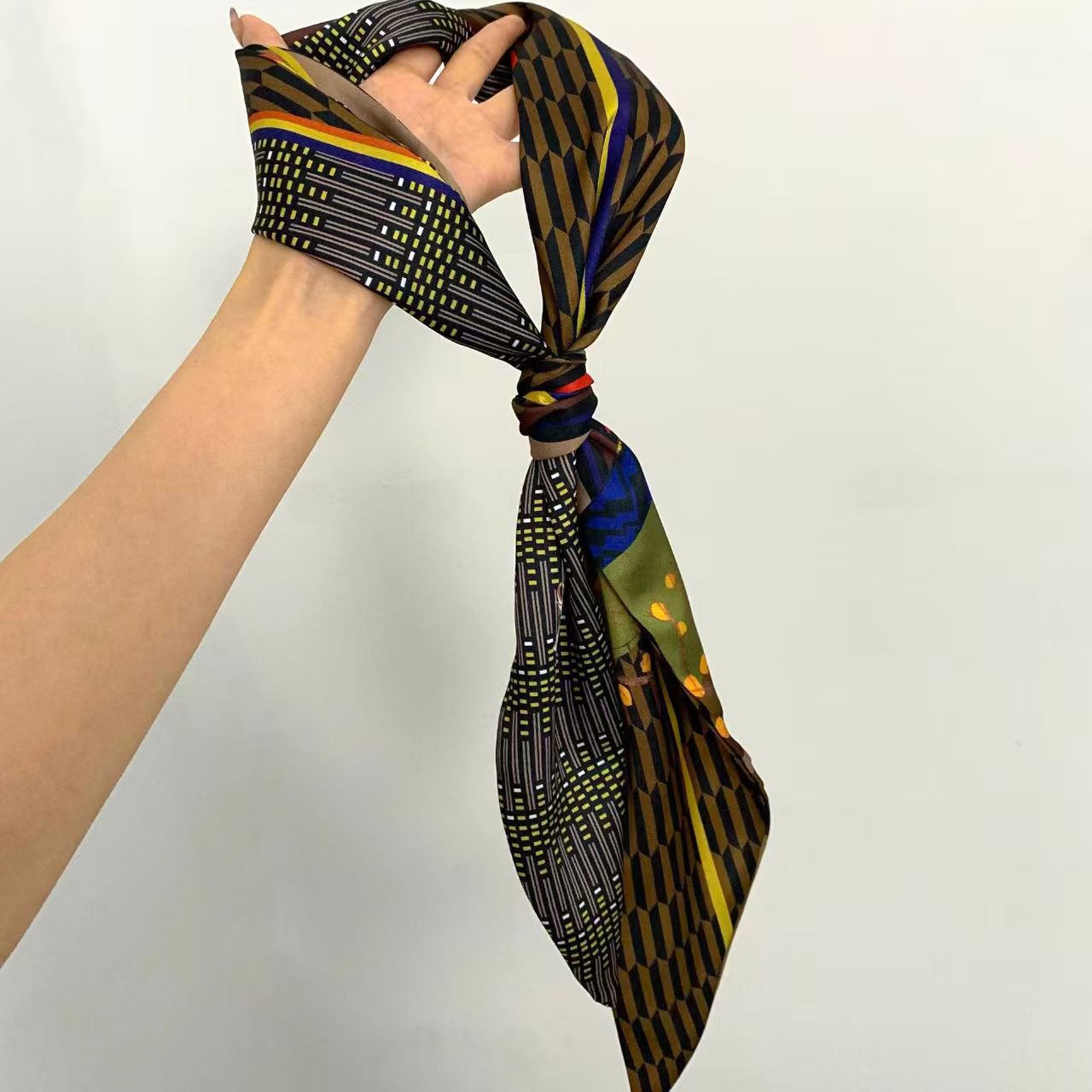Luxury Print Long Hair Ribbon  - Ribbon Wired Satin 评论和价格