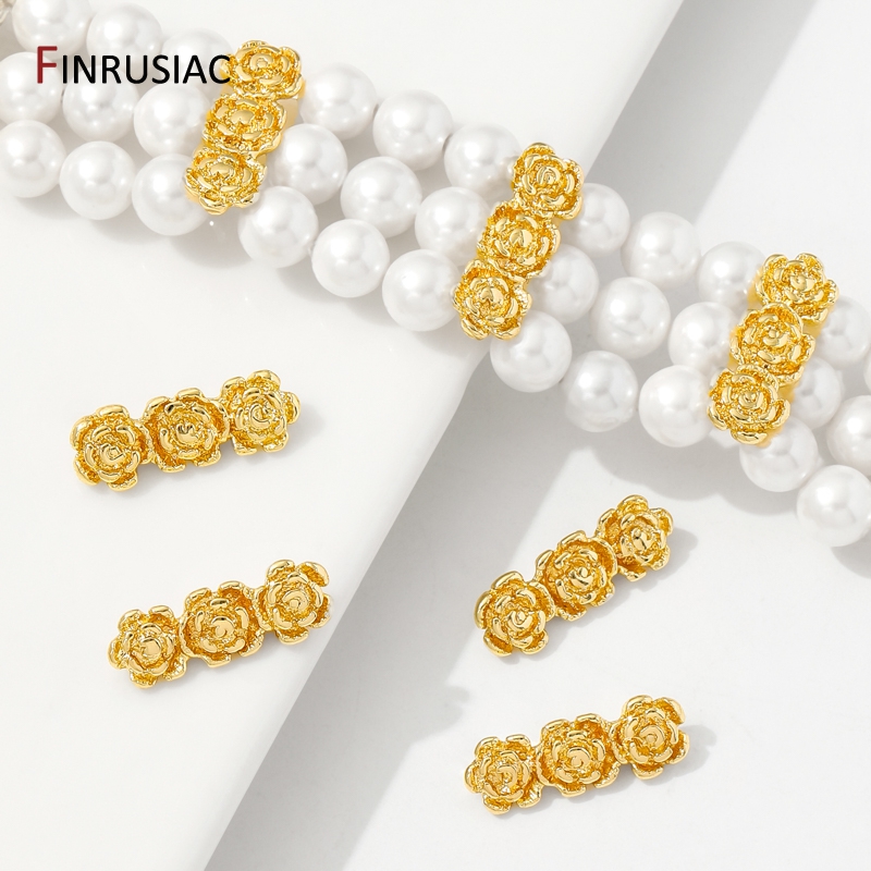 18K Gold Plated Brass Rose Flo - Flower Supply 评论和价格