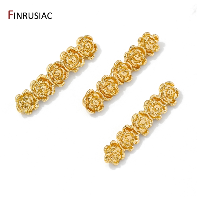 18K Gold Plated Brass Rose Flo - Flower Supply 评论和价格