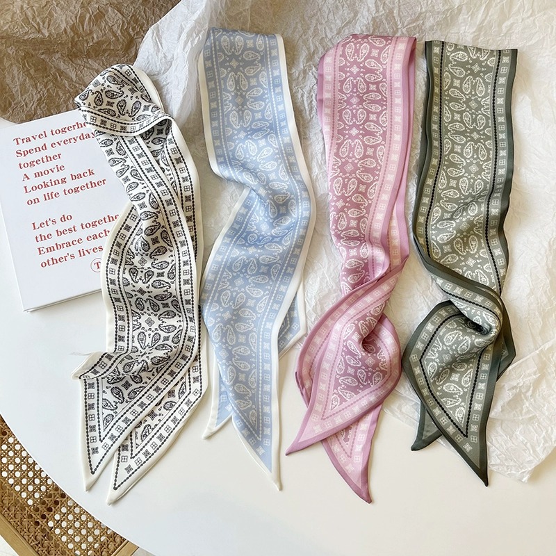 Set Series Silk Satin Scarf Wo - Ribbon Wired Satin 评论和价格