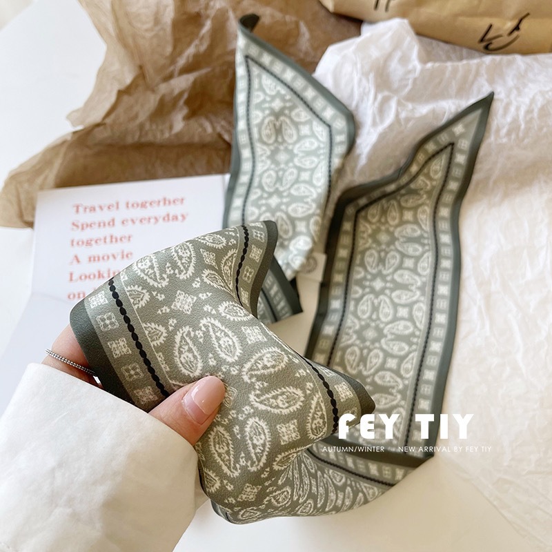 Set Series Silk Satin Scarf Wo - Ribbon Wired Satin 评论和价格