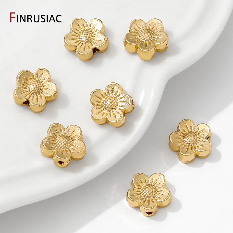 14K Gold Plated Brass Flower S - Flower Supply 评论和价格