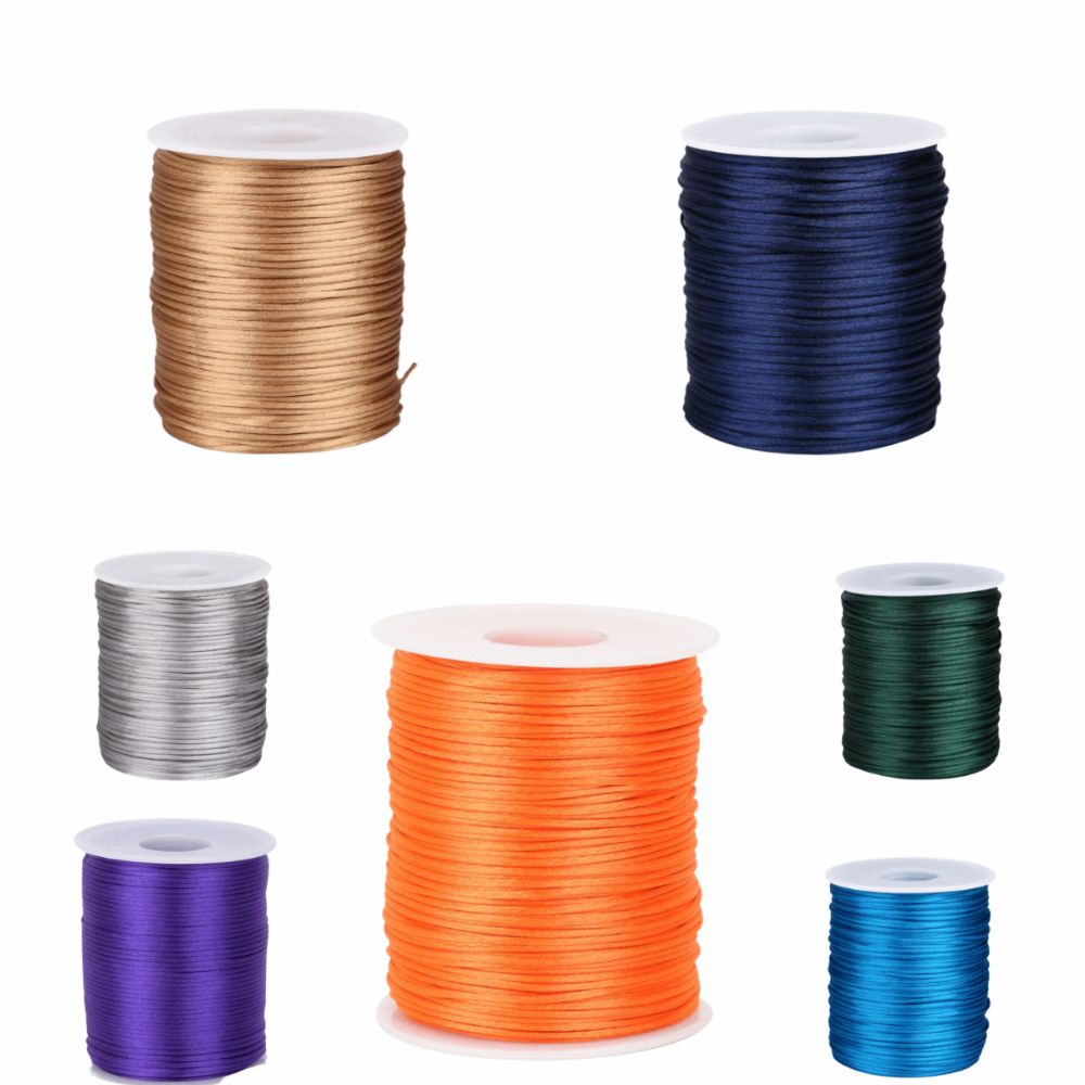 100m Braided Satin 1.5mm Satin - Ribbon Wired Satin 评论和价格