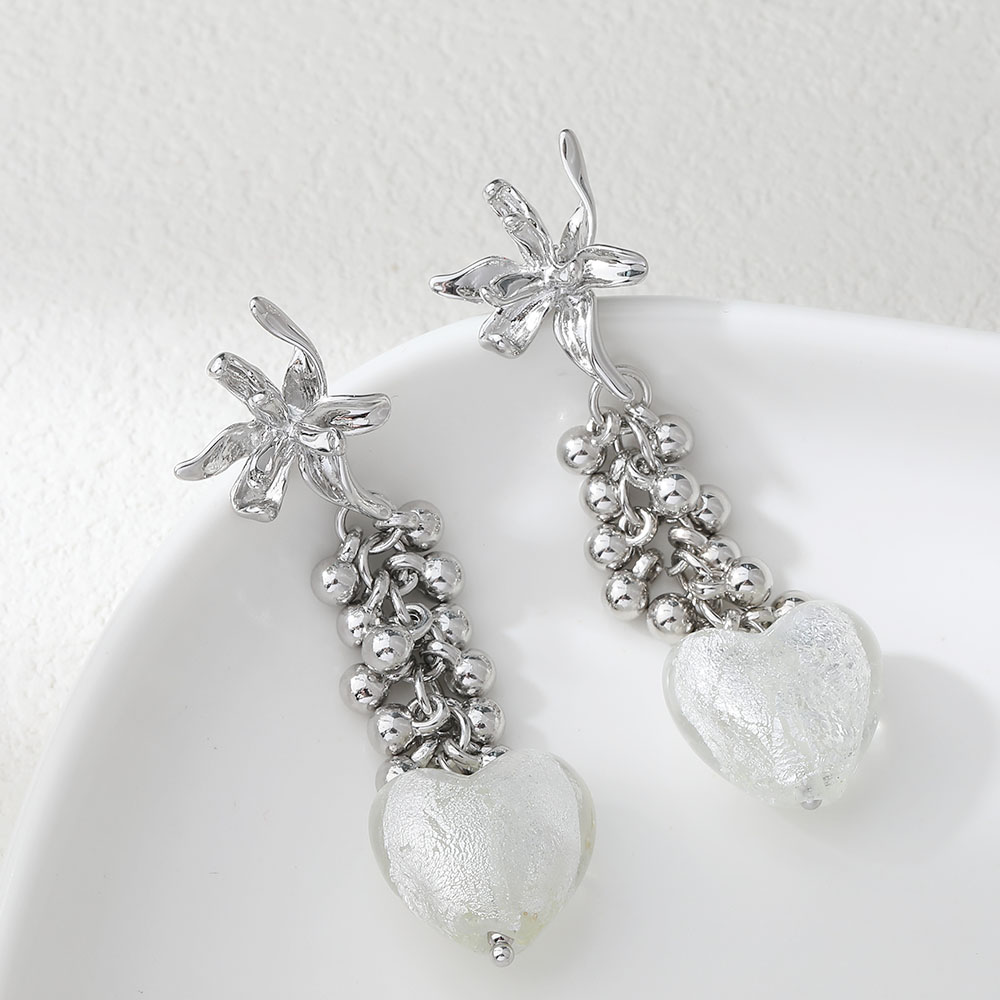 4PCS Dainty Flower Shape Ear S - Flower Supply 评论和价格