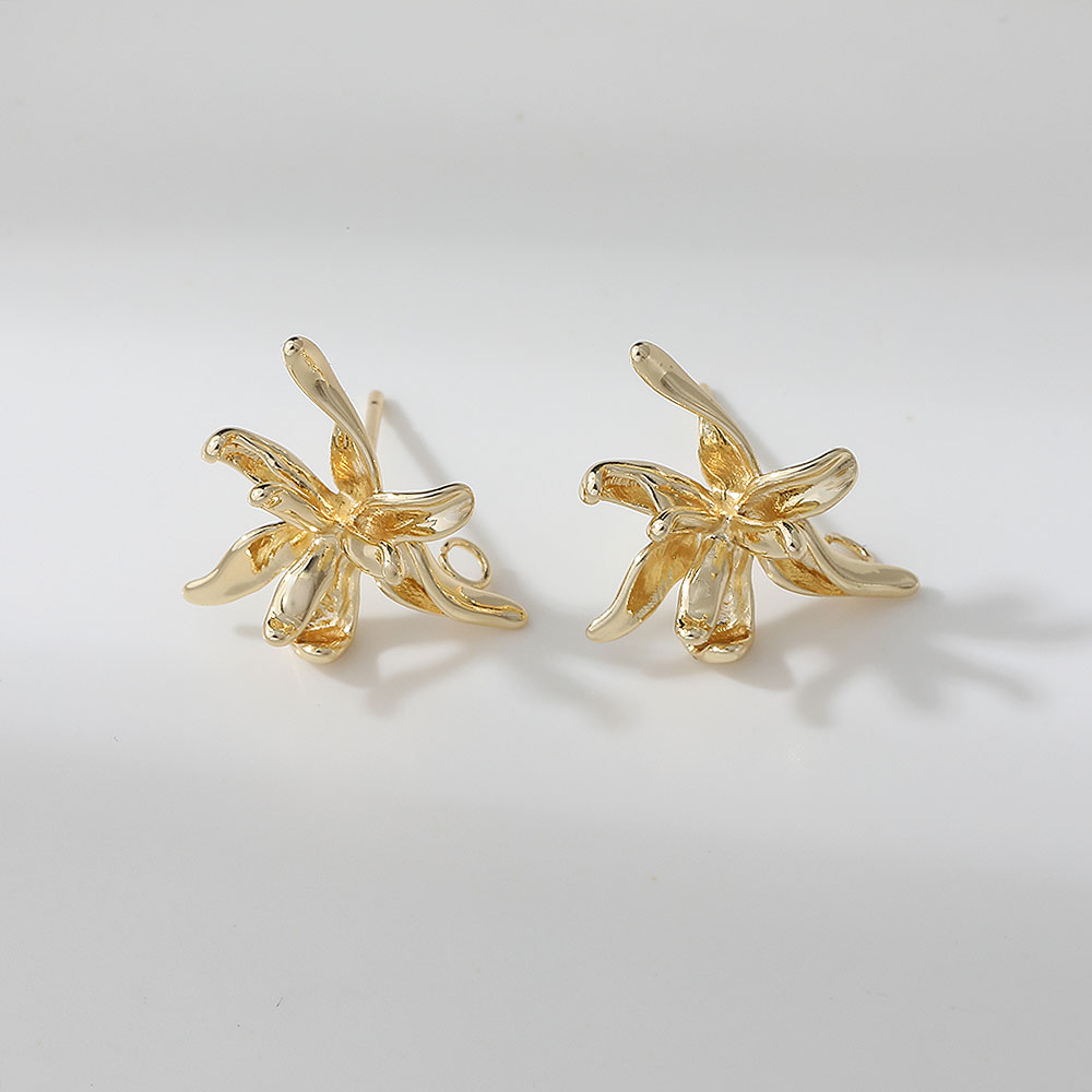 4PCS Dainty Flower Shape Ear S - Flower Supply 评论和价格