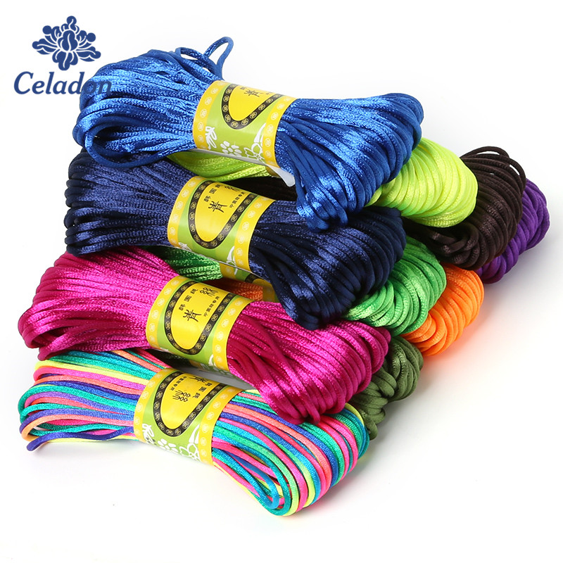 2mm 20meter Soft Satin Rattail - Ribbon Wired Satin 评论和价格