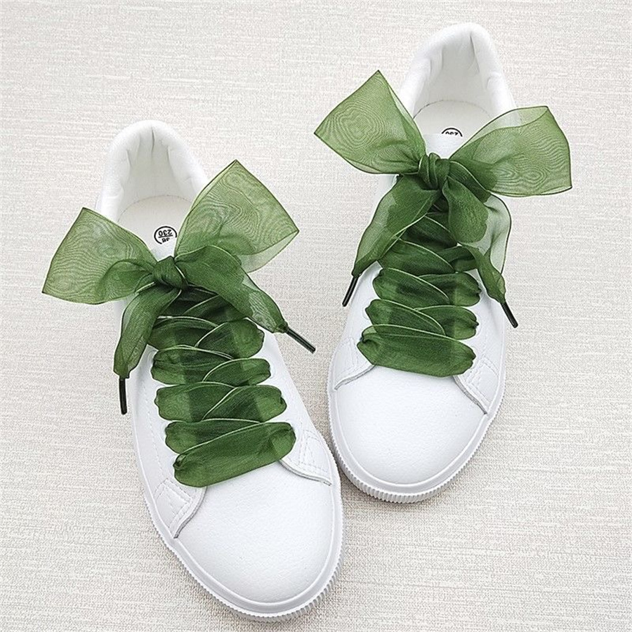 1 Pair 4cm Widen Organza Shoe  - Ribbon Wired Satin 评论和价格