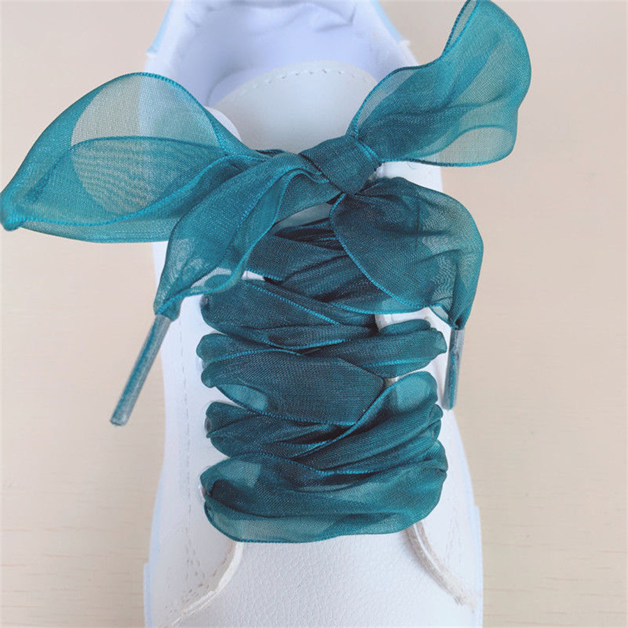 1 Pair 4cm Widen Organza Shoe  - Ribbon Wired Satin 评论和价格