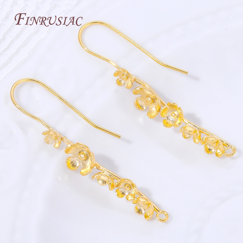 18K Gold Plated Flower Earring - Flower Supply 评论和价格