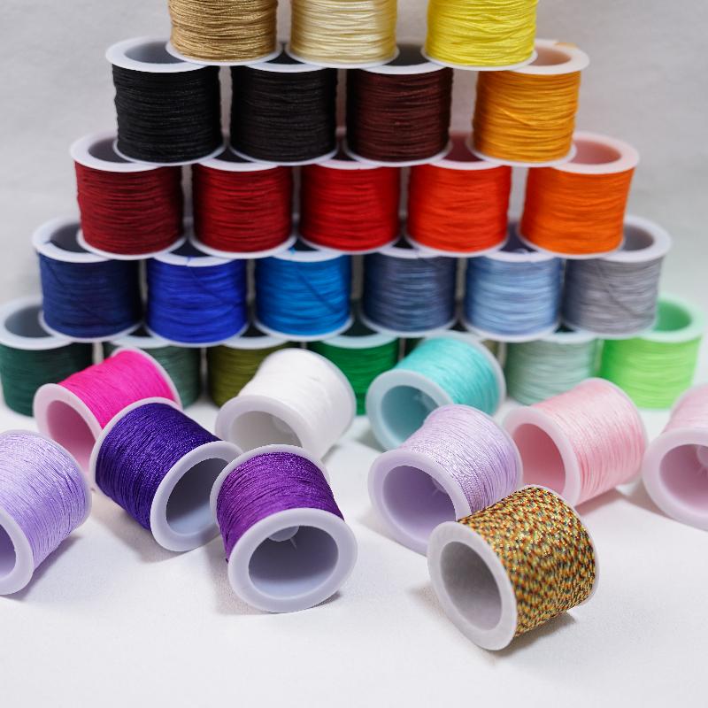 New 50M 0.8mm Crafts Nylon Cor - Ribbon Wired Satin 评论和价格