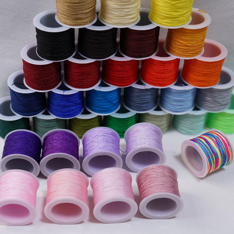 New 50M 0.8mm Crafts Nylon Cor - Ribbon Wired Satin 评论和价格